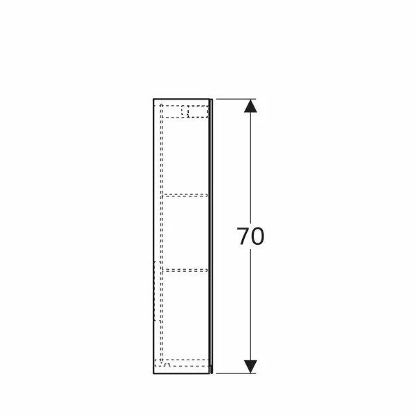 Dulap cu oglinda suspendat Geberit Option reflectorizant 75 cm [5]