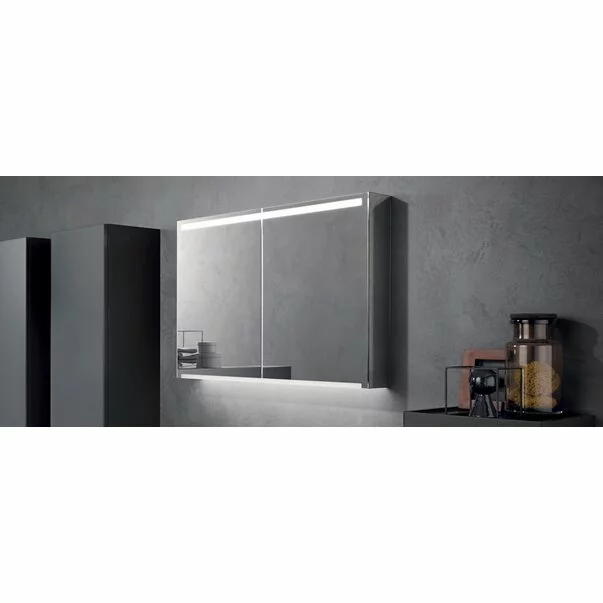 Mobilier Baie - Dulap cu oglinda suspendat Geberit Option Plus reflectorizant 2 usi 75 cm