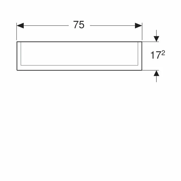 Dulap cu oglinda suspendat Geberit Option Plus reflectorizant 2 usi 75 cm [5]