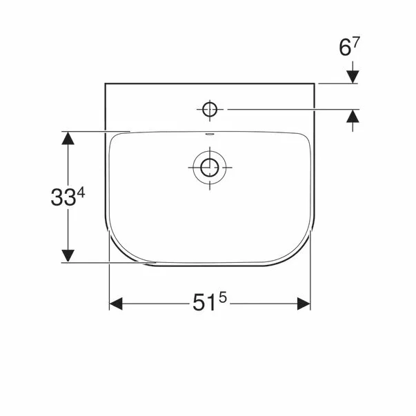 Lavoar suspendat Geberit Smyle 55 cm [3]
