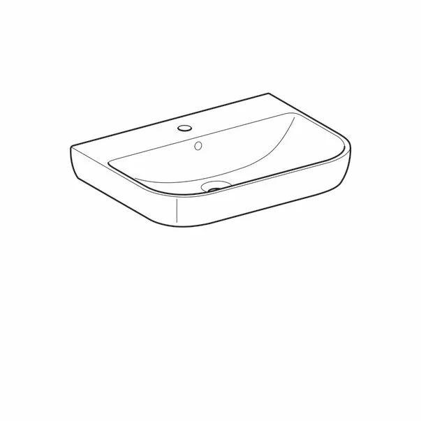 Lavoar pe mobilier Geberit Smyle 65 cm [2]