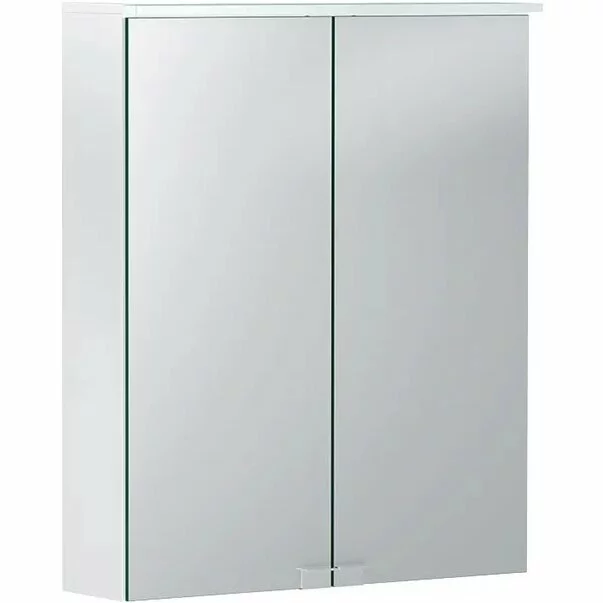 Mobilier Baie - Dulap cu oglinda suspendat Geberit Option Basic alb mat 56 cm