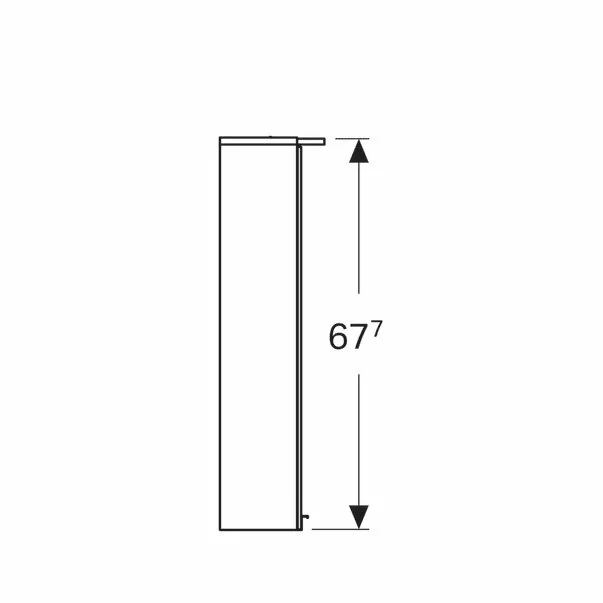 Dulap cu oglinda suspendat Geberit Option Basic alb mat 56 cm [5]