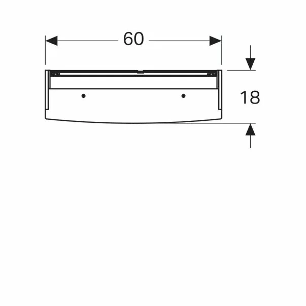 Dulap cu oglinda suspendat Geberit Option Basic alb mat 60 cm [3]