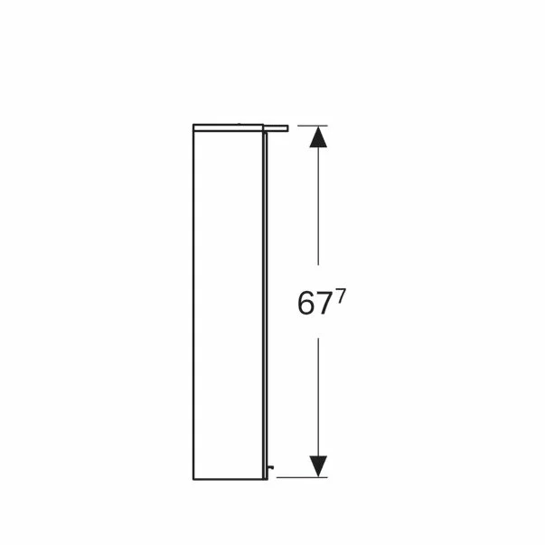 Dulap cu oglinda suspendat Geberit Option Basic alb mat 60 cm [5]