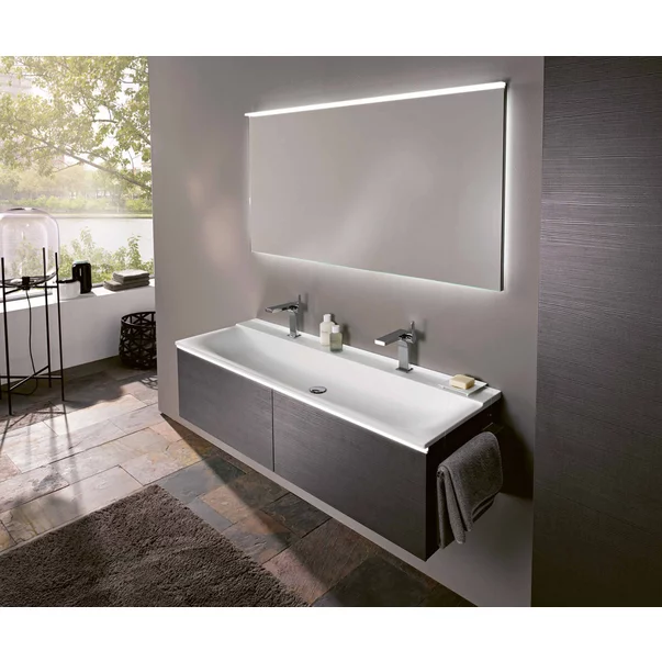 Lavoar pe mobilier Geberit Xeno2 cu orificiu baterie 140 cm alb [2]