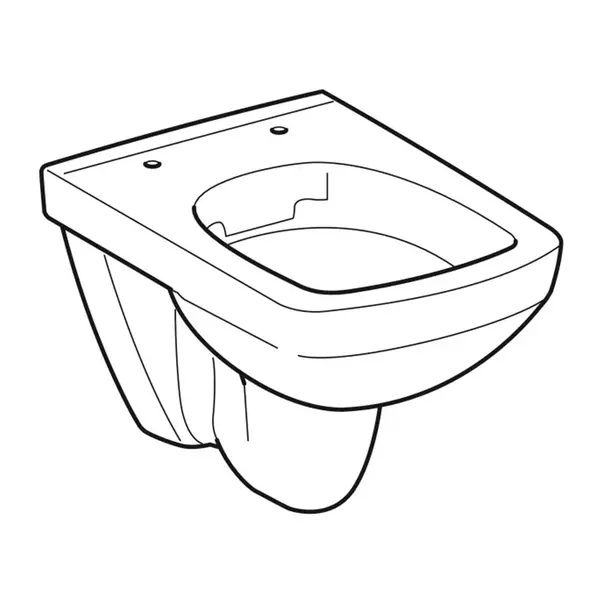 Vas WC suspendat Geberit Selnova Compact rimless alb lucios proiectie mica [5]