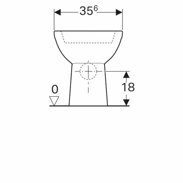 Vas wc pe pardoseala Geberit Selnova Rimfree cu spalare verticala evacuare orizontala [4]