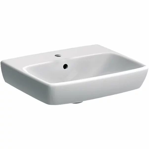 Lavoare pe mobilier - Lavoar suspendat Geberit Selnova Square 50 cm cu orificiu baterie