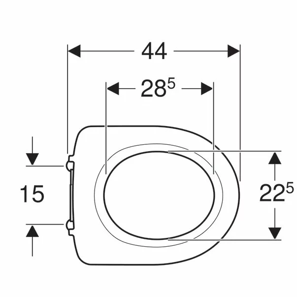 Capac wc Geberit Selnova Comfort fixare de jos cu acces liber [3]