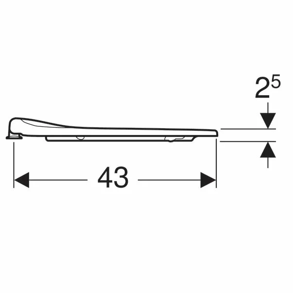 Capac wc Geberit Selnova Comfort fixare de jos cu acces liber [5]