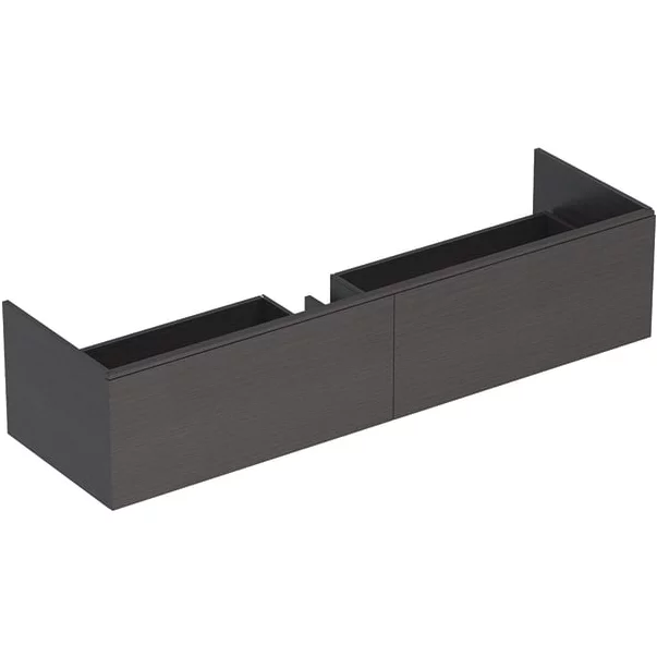 Mobilier Baie - Dulap baza pentru lavoar suspendat Geberit Xeno2 gri 2 sertare 160 cm