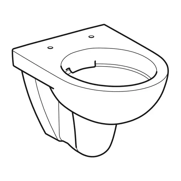 Vas WC suspendat Geberit Selnova Compact rimless alb proiectie mica [5]