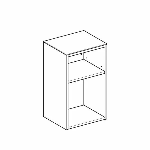 Dulap mediu suspendat Geberit Smyle Square nuc 36 cm [2]