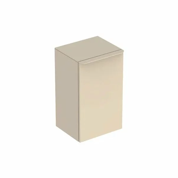 Mobilier Baie - Dulap mediu suspendat Geberit Smyle Square gri nisip 1 usa opritor stanga 36 cm