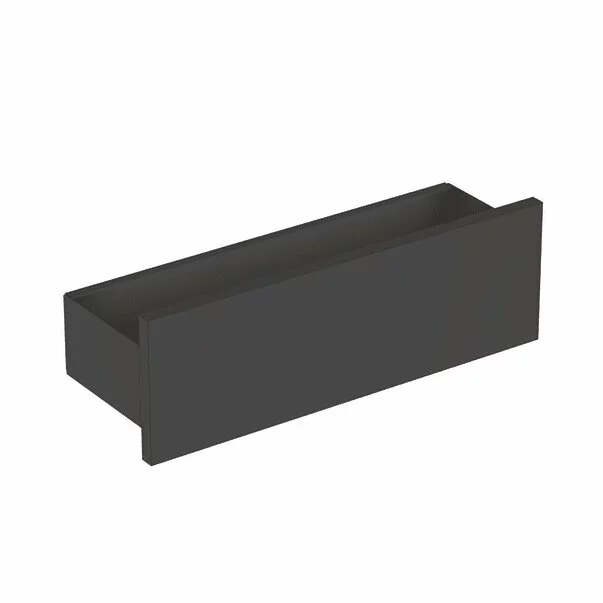 Accesorii baie - Etajera de perete lava Geberit Smyle Square 45 cm gri inchis