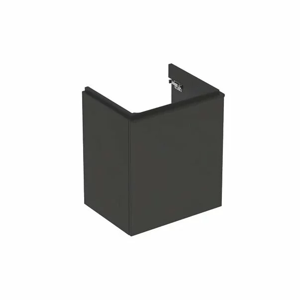 Mobilier Baie - Dulap baza pentru lavoar suspendat Geberit Smyle Square lava gri inchis 1 usa opritor dreapta 54 cm