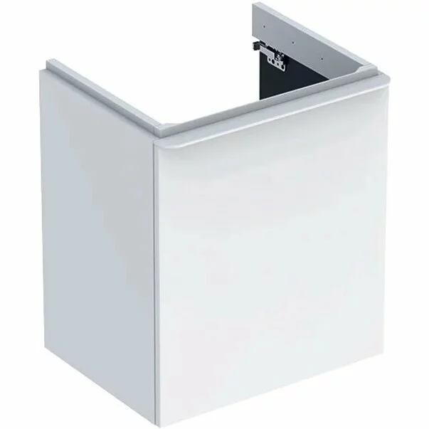 Mobilier Baie - Dulap baza pentru lavoar suspendat Geberit Smyle Square alb 1 usa opritor stanga 54 cm