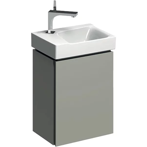 Mobilier Baie - Dulap baza pentru lavoar suspendat Geberit Xeno2 greige 1 usa 38 cm