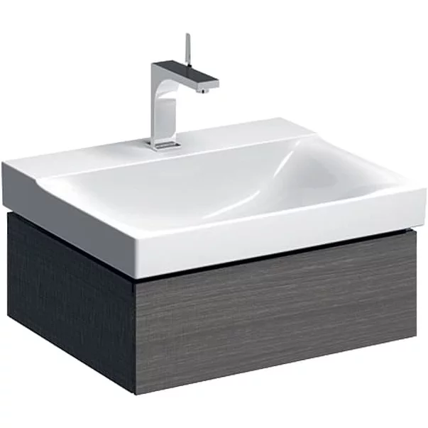 Dulap baza pentru lavoar suspendat Geberit Xeno2 gri 1 sertar 58 cm [5]