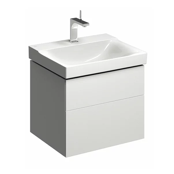 Mobilier Baie - Dulap baza pentru lavoar suspendat Geberit Xeno2 alb 2 sertare 58 cm
