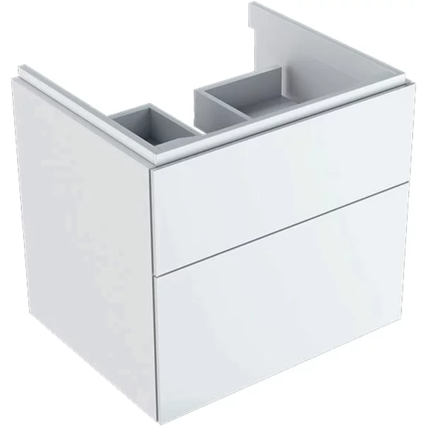 Dulap baza pentru lavoar suspendat Geberit Xeno2 alb 2 sertare 58 cm [2]