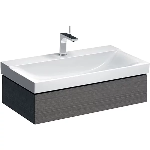 Dulap baza pentru lavoar suspendat Geberit Xeno2 gri 1 sertar 88 cm [5]