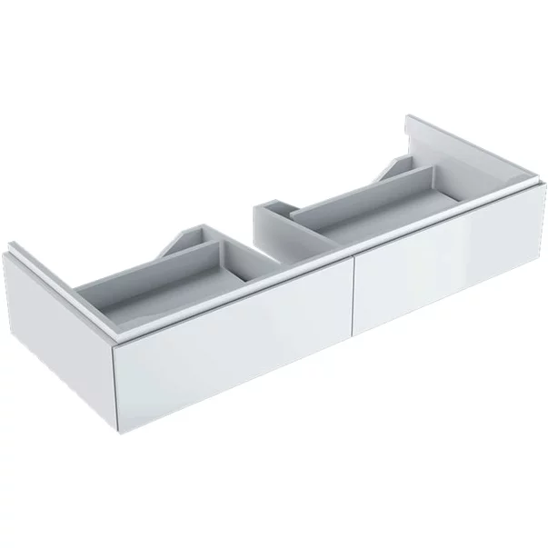 Dulap baza pentru lavoar suspendat Geberit Xeno2 alb 2 sertare 118 cm [2]
