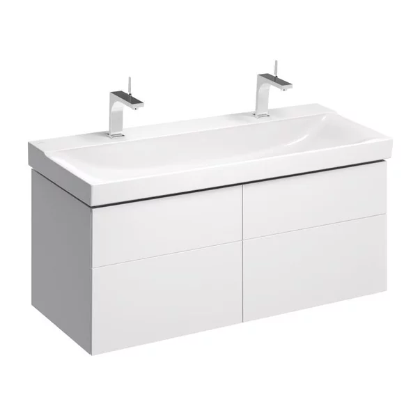 Mobilier Baie - Dulap baza pentru lavoar suspendat Geberit Xeno2 alb 4 sertare 118 cm