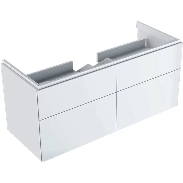 Dulap baza pentru lavoar suspendat Geberit Xeno2 alb 4 sertare 118 cm [3]