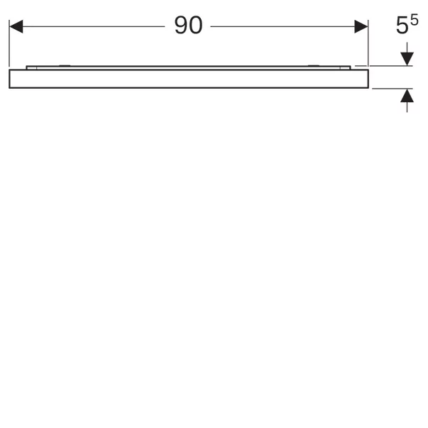 Oglinda cu iluminare LED si dezaburire Geberit Xeno2 90 cm [2]
