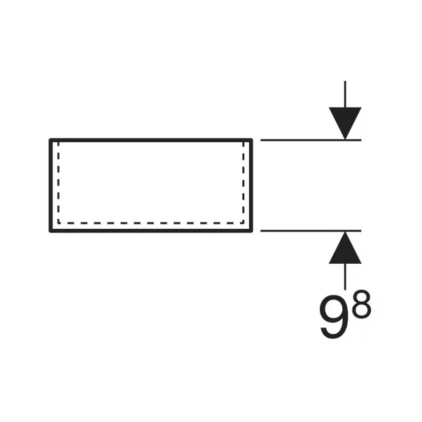 Modul de sertar Geberit Xeno2 divizare H inaltime 10 cm gri [3]