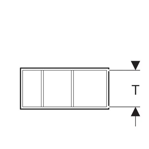 Modul de sertar Geberit Xeno2 divizare H inaltime 10 cm gri [4]