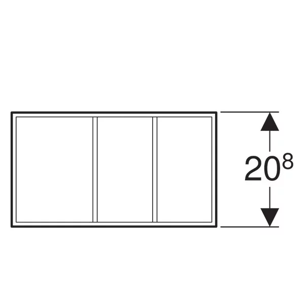 Modul de sertar Geberit Xeno2 divizare H inaltime 10 cm gri [7]