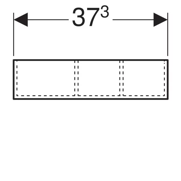 Modul de sertar Geberit Xeno2 divizare H inaltime 10 cm gri [8]