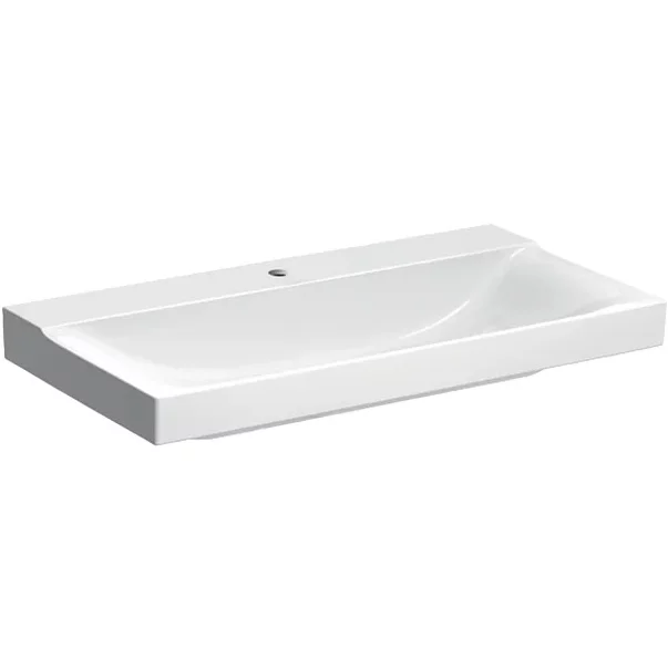 Lavoare - Lavoar pe mobilier Geberit Xeno2 cu orificiu baterie 90 cm alb