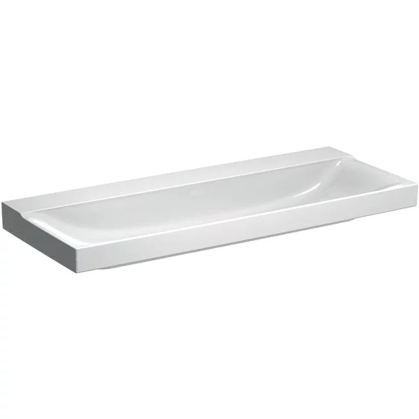 Lavoare pe mobilier - Lavoar pe mobilier Geberit Xeno2 fara orificiu baterie 120 cm alb