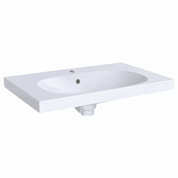 Lavoare pe mobilier - Lavoar pe mobilier cu blat Geberit Acanto 74 cm