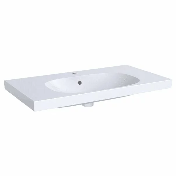 Lavoare pe mobilier - Lavoar pe mobilier Geberit Acanto 90 cm cu orificiu baterie