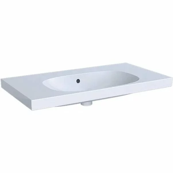 Lavoare pe mobilier - Lavoar pe mobilier Geberit Acanto 90 cm fara orificiu baterie