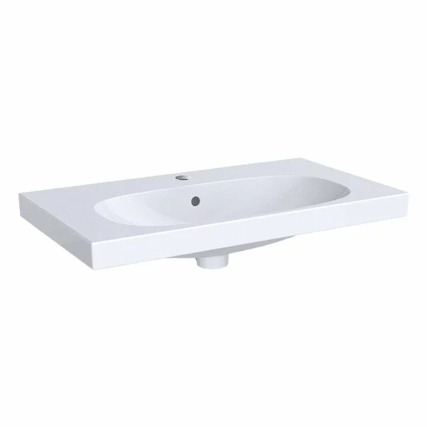Lavoare pe mobilier - Lavoar pe mobilier Geberit Acanto 74 cm cu proiectie mica