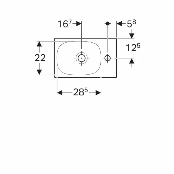 Lavoar pe mobilier Geberit Acanto 40 cm [3]