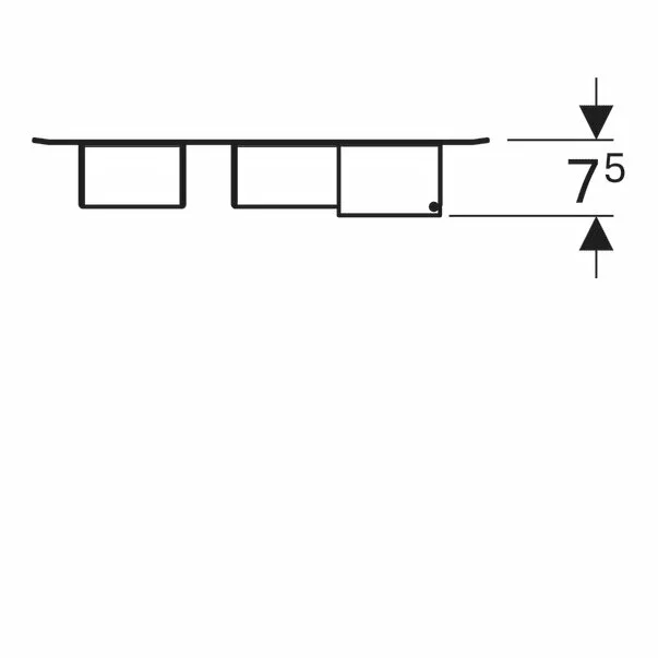 Panou magnetic suspendat lava gri inchis Gaberit Acanto [3]