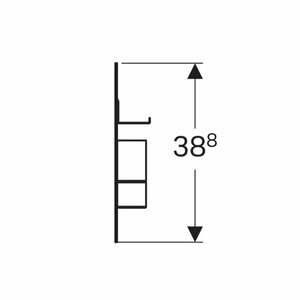 Panou magnetic suspendat lava gri inchis Gaberit Acanto [5]