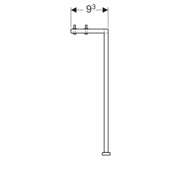 Set picioare suport Geberit Acanto inaltime 32 cm [4]