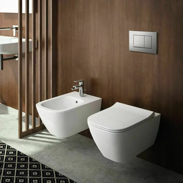 Set promo vas wc suspendat + capac slim softclose Geberit Smyle Square + rezervor incastrat Sigma cu sistem de fixare + garnitura fonoizolanta [3]