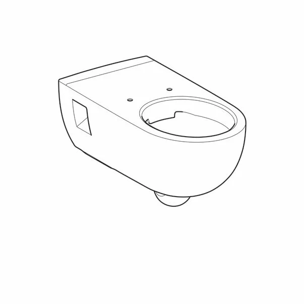 Vas wc suspendat Geberit Selnova Comfort Rimfree cu spalare verticala proiectie alungita fara capac alb [9]
