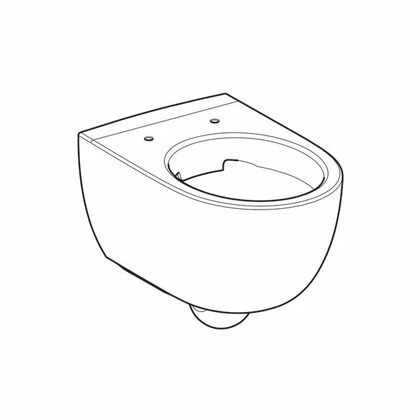 Vas wc suspendat Geberit Selnova Rimfree fara capac alb cu forma inchisa [2]