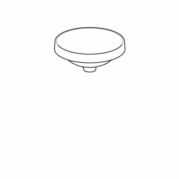 Lavoar incastrat Geberit Variform 40 cm fara orificiu preaplin rotund [2]