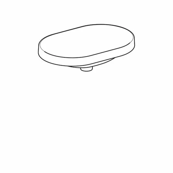 Lavoar incastrat Geberit Variform 60 cm fara orificiu baterie fara orificiu preaplin [2]